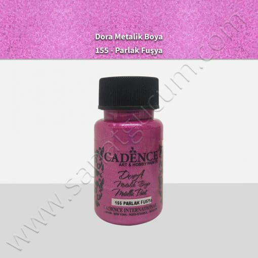 Cadence Dora Simli Metalik Boya 50 ml. 155 Parlak Fuşya