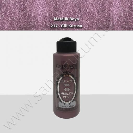 Cadence Metalik Boya 120 ml. 217 Gül Kurusu