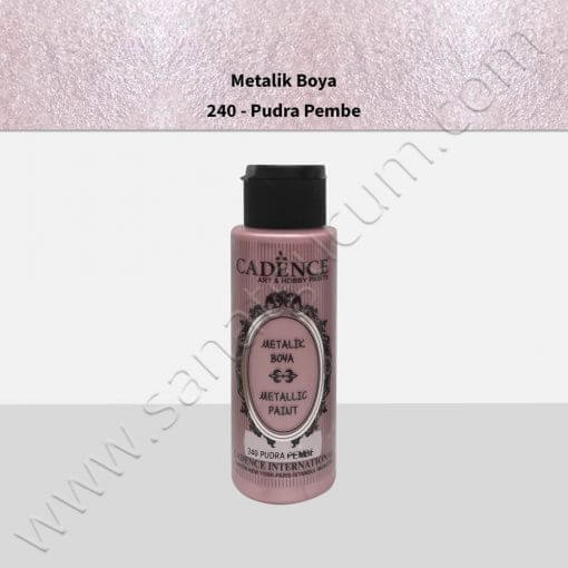 Cadence Metalik Boya 70 ml. 240 Pudra Pembe