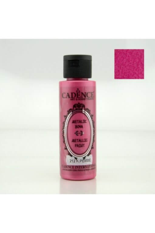 Cadence Metalik Boya 70 ml. 212 Koyu Pembe