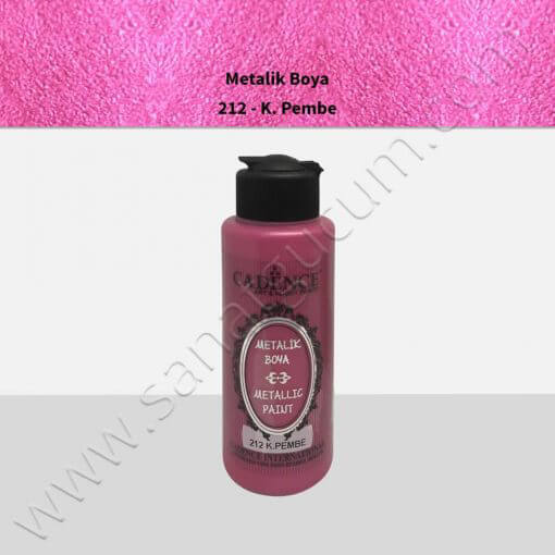 Cadence Metalik Boya 120 ml. 212 Koyu Pembe