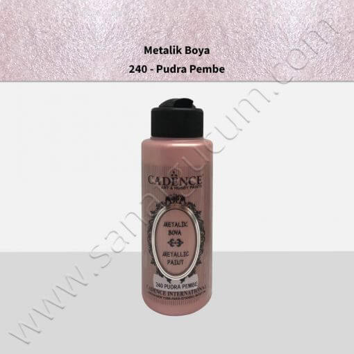 Cadence Metalik Boya 120 ml. 240 Pudra Pembe