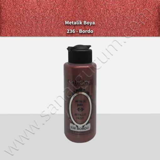 Cadence Metalik Boya 120 ml. 236 Bordo