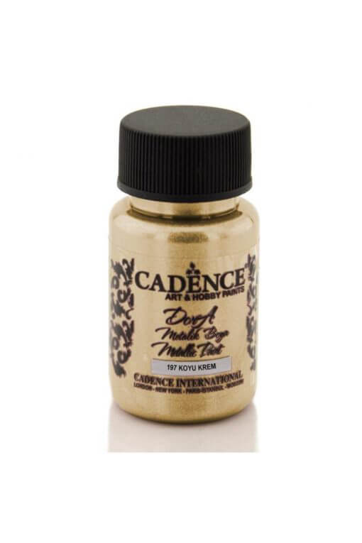 Cadence 197 Koyu Krem Renginde Metalik Boya 50 Ml