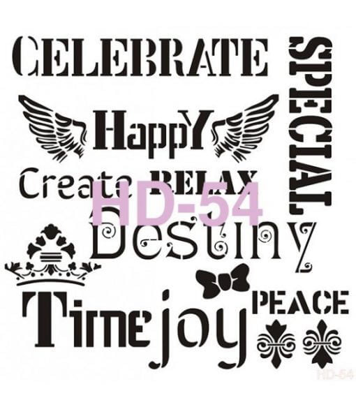 Cadence Home Decor Stencil 45x45 cm. HD54