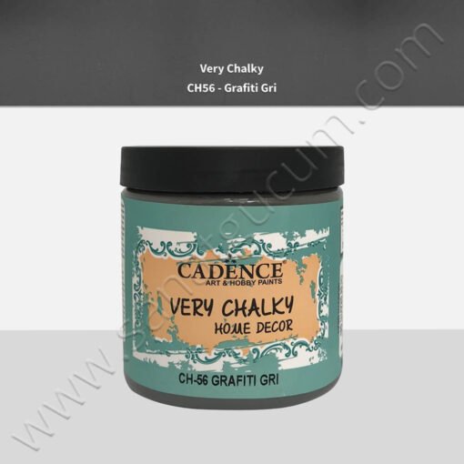 Cadence Very Chalky Mobilya Boyası 500 ml. CH56 Grafiti Gri