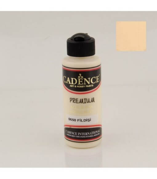 Cadence Akrilik Boya 120 ml. 0650 Fildişi