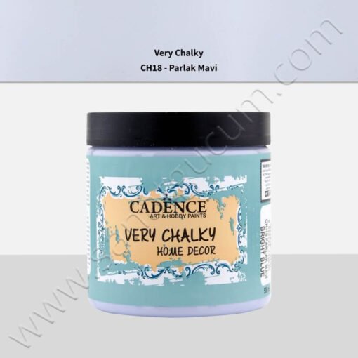 Cadence Very Chalky Mobilya Boyası 500 ml. CH18 Parlak Mavi