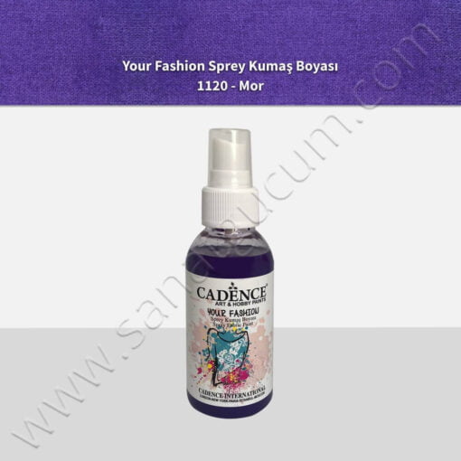 Cadence Your Fashion Sprey Kumaş Boyası 100 ml. 1120 Mor