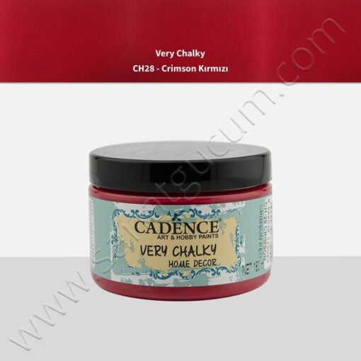 Cadence Very Chalky Mobilya Boyası 150 ml. CH28 Crimson Kırmızı