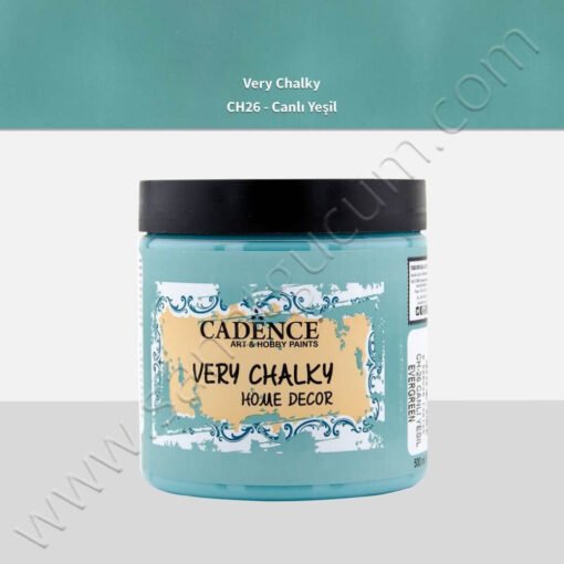 Cadence Very Chalky Mobilya Boyası 500 ml. CH26 Canlı Yeşil