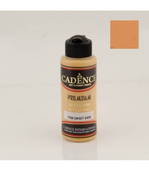 Cadence Akrilik Boya 120 ml. 1750 Oksit Sarı