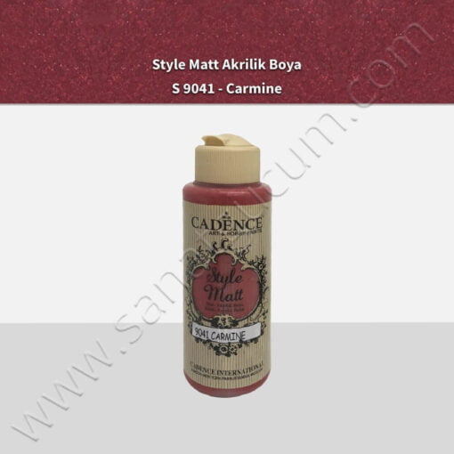 Cadence Style Matt Akrilik Boya 120 ml. S9041 Carmine