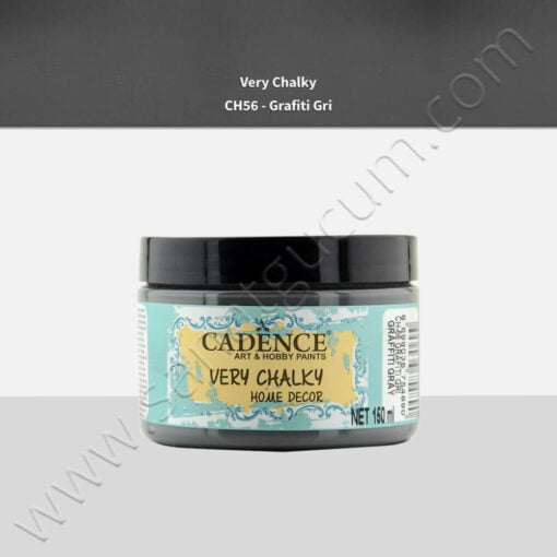 Cadence Very Chalky Mobilya Boyası 150 ml. CH56 Grafiti Gri