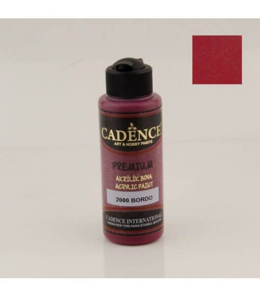 Cadence Akrilik Boya 120 ml. 2000 Bordo