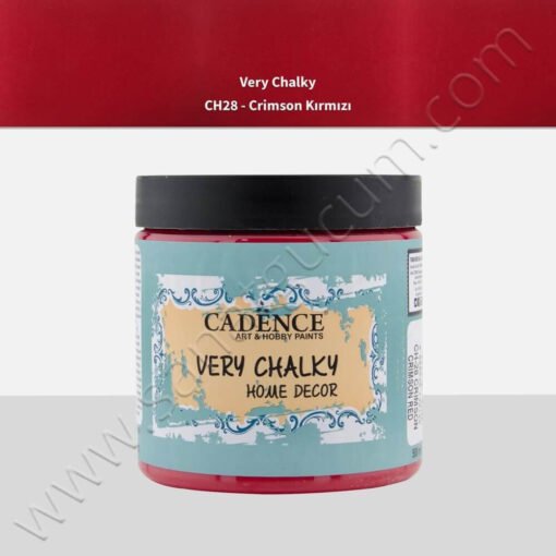 Cadence Very Chalky Mobilya Boyası 500 ml. CH28 Crimson Kırmızı