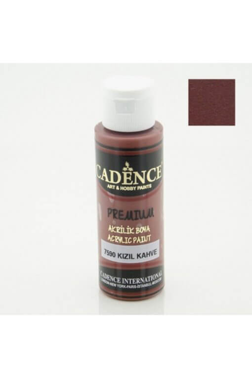 Cadence Premium Akrilik 70ml 7590 Kızıl Kahve