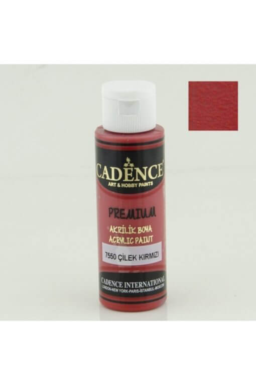 Cadence Premium Akrilik 70ml 7550 Çilek Kırmızı