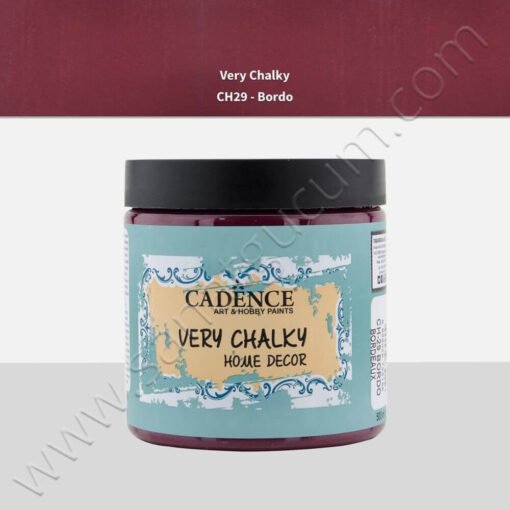 Cadence Very Chalky Mobilya Boyası 500 ml. CH29 Bordo