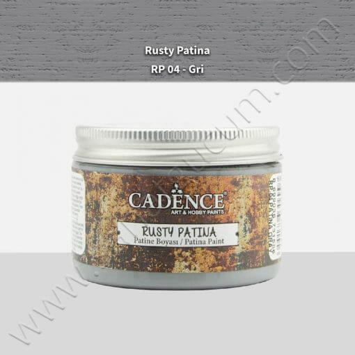 Cadence Rusty Patina Boyası 150 ml. Gri