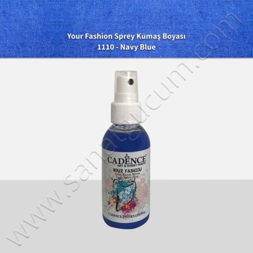 Cadence Your Fashion Sprey Kumaş Boyası 100 ml. 1110 Navy Mavi