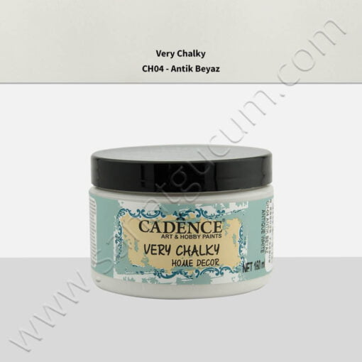 Cadence Very Chalky Mobilya Boyası 150 ml. CH04 Antik Beyaz