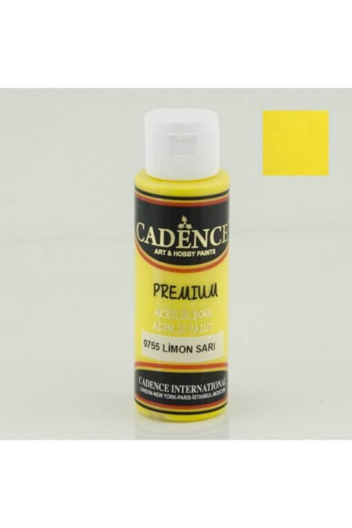 Cadence Premium Akrilik 70ml 0755 Limon Sarı