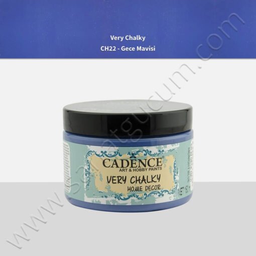 Cadence Very Chalky Mobilya Boyası 150 ml. CH22 Gece Mavi