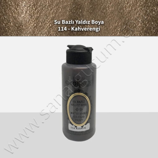 Cadence Su Bazlı Yaldız 120 ml. 114 Kahverengi