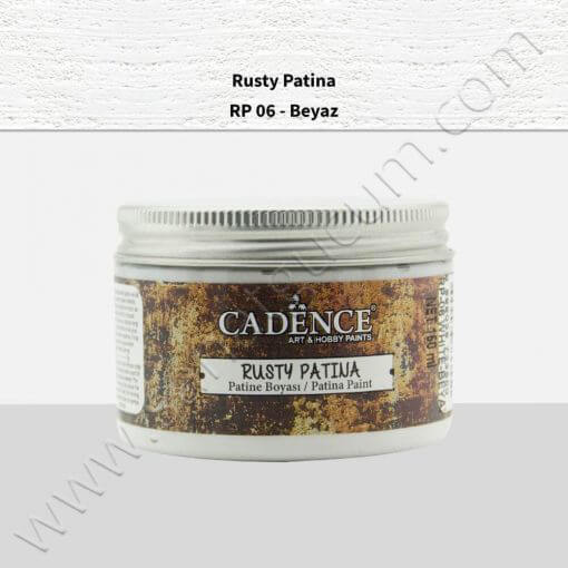 Cadence Rusty Patina Boyası 150 ml. Beyaz