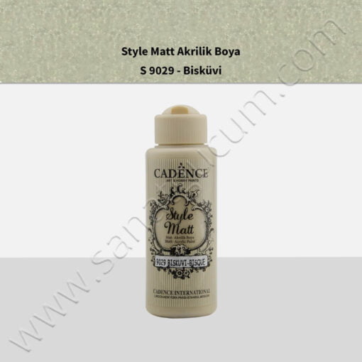 Cadence Style Matt Akrilik Boya 120 ml. S9029 Bisküvi