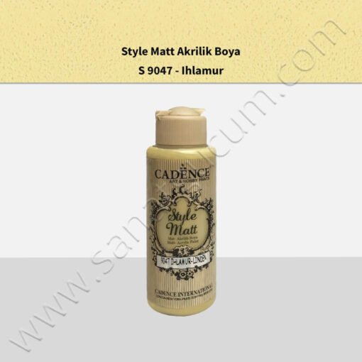 Cadence Style Matt Akrilik Boya 120 ml. S9047 Ihlamur