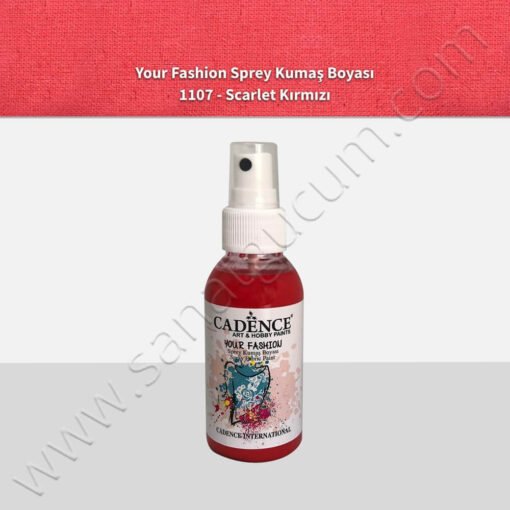 Cadence Your Fashion Sprey Kumaş Boyası 100 ml. 1107 S. Kırmızı