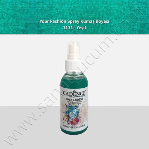 Cadence Your Fashion Sprey Kumaş Boyası 100 ml. 1111 Yeşil