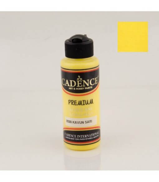 Cadence Akrilik Boya 120 ml. 0590 Kavun Sarı