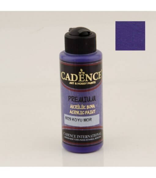 Cadence Akrilik Boya 120 ml. 6029 Koyu Mor