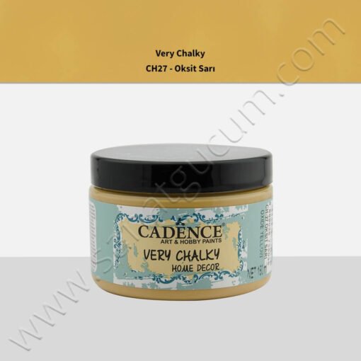 Cadence Very Chalky Mobilya Boyası 150 ml. CH27 Oksit Sarı