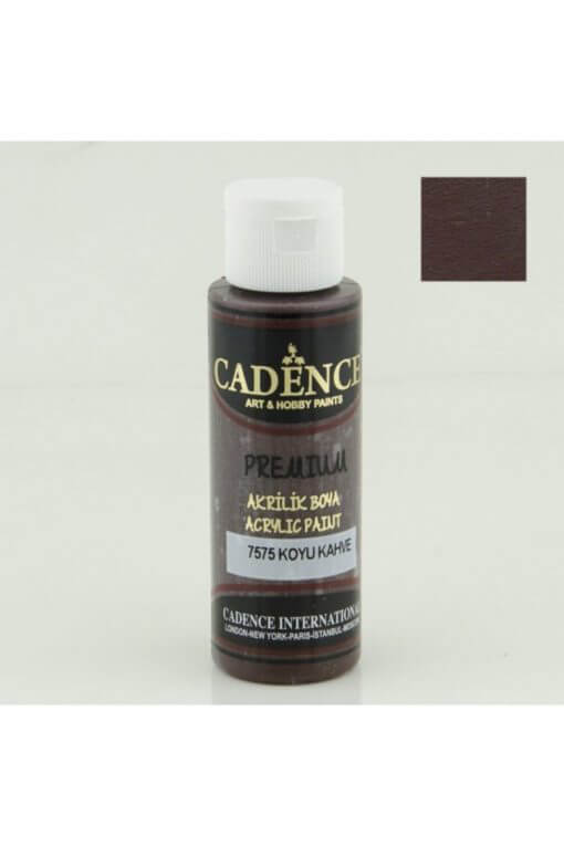 Cadence Premium Akrilik 70ml 7575 Koyu Kahve