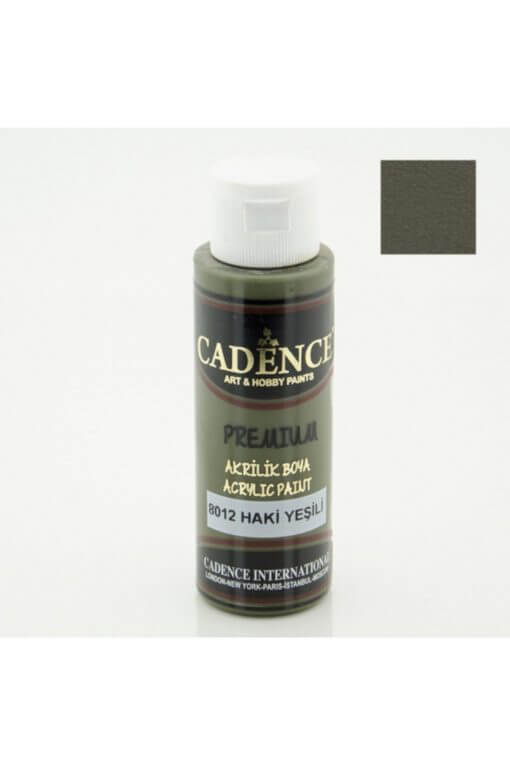 Cadence Premium Akrilik 70ml 8012 Haki Yeşili